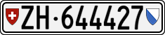 License plate of Switzerland, Cars