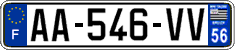 French license plate, SIV (ordinary)