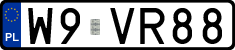 License plates of Poland, Vanity Plates
