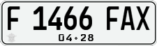 License plate of Indonesia, Regular plates