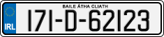 License plate of Ireland, Regular plates