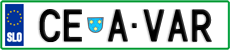 License plate of Slovenia, Vanity Plates