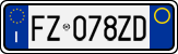License plate of Italy, Cars (1994 year series)