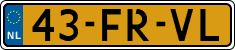 License plate of the Netherlands, Cars