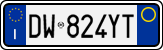 License plate of Italy, Cars (1994 year series)