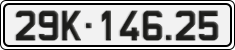 License plate of Vietnam, Cars
