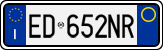 License plate of Italy, Cars (1994 year series)