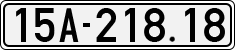 License plate of Vietnam, Cars