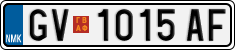License plate of North Macedonia, Regular plates (2012)