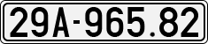 License plate of Vietnam, Cars