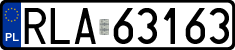 License plates of Poland, Regular car plates