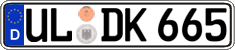 German license plate, Regular plates