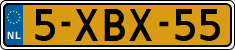License plate of the Netherlands, Cars