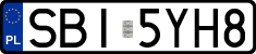 License plates of Poland, Regular car plates
