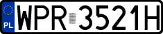License plates of Poland, Regular car plates