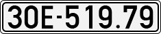 License plate of Vietnam, Cars