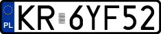License plates of Poland, Regular car plates