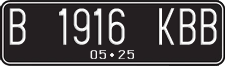 License plate of Indonesia, Regular plates