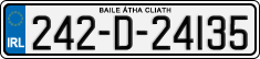 License plate of Ireland, Regular plates