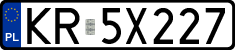 License plates of Poland, Regular car plates