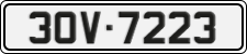 License plate of Vietnam, Cars