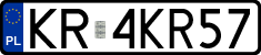 License plates of Poland, Regular car plates