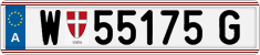 License plate of Austria, Regular plates