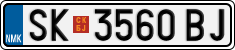 License plate of North Macedonia, Regular plates (2012)