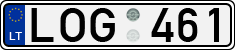License plate of Lithuania, Cars