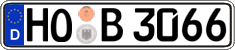 German license plate, Regular plates