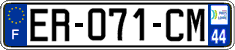 French license plate, SIV (ordinary)