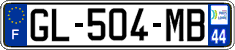 French license plate, SIV (ordinary)
