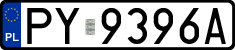 License plates of Poland, Regular car plates