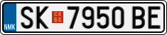 License plate of North Macedonia, Regular plates (2012)
