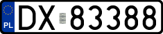 License plates of Poland, Regular car plates