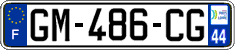 French license plate, SIV (ordinary)