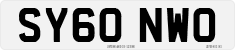 License plate of the United Kingdom, 2001 year system