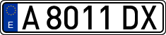 License plates of Spain, 1971 year series