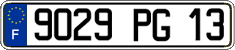 French license plate, FNI