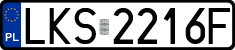 License plates of Poland, Regular car plates