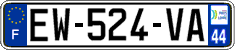 French license plate, SIV (ordinary)