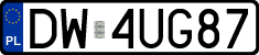 License plates of Poland, Regular car plates