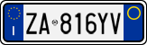 License plate of Italy, Cars (1994 year series)