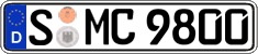 German license plate, Regular plates