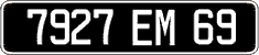 French license plate, FNI