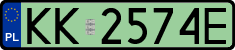 License plates of Poland, Electric vehicles