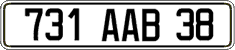 French license plate, FNI