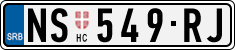 License plate of Serbia, Cars