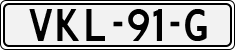 License plate of the Netherlands, Light Commercial Vehicles (1994 system)