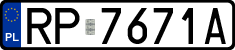 License plates of Poland, Regular car plates
